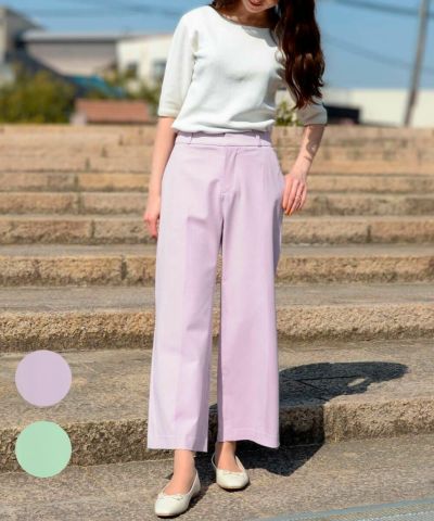 美品　キャピタルワイドパンツ 美品】キャピタル ワイドパンツ KOUNTRY 22SS リネン100％ L