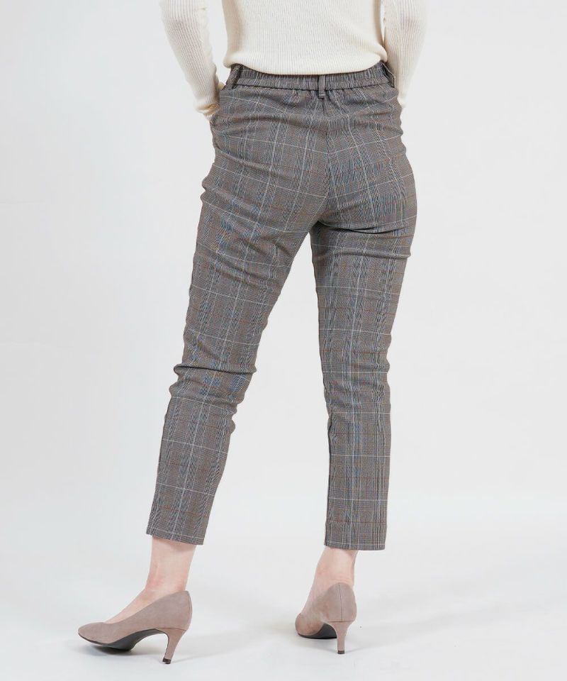 SALE] きちんとラクしたい！華やかテーパードパンツ 股下66cm
