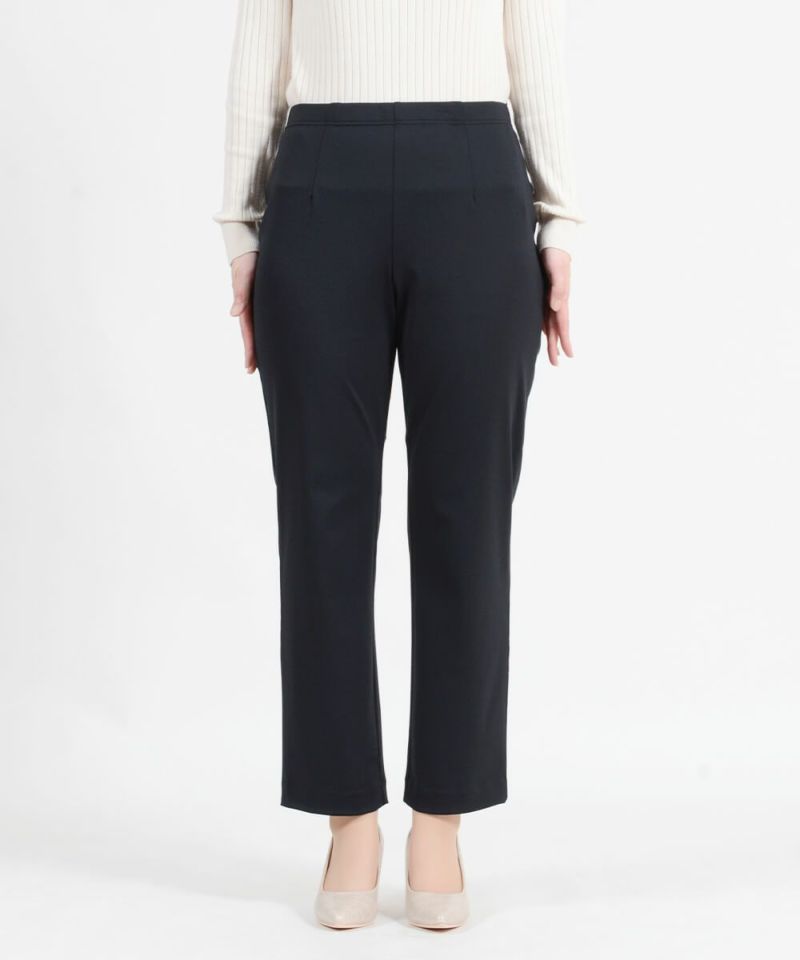 日本製】シワになりにくい綿混ストレートパンツ 股下68㎝ | CAFE TABi